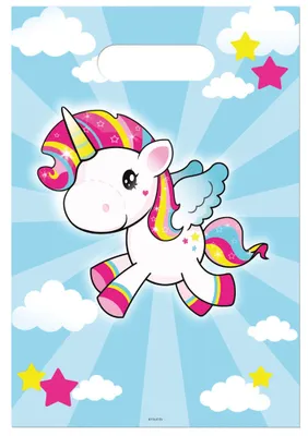 Produktbild von Folat 8 Geschenktüten Einhorn, 8 Stück(e)