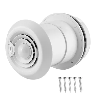 Obrázok produktu pre 12 V strešný ventilátor 4000 ot./min LED mriežka, okrúhla, pre obytné automobily, karavany a dodávky