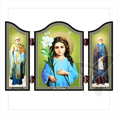 Produktbild von 1445 Triletstvujushhaja GottesMutter christliche Ikone Трилетствующая Икона Alta