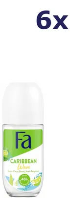 Immagine prodotto di 6 deodoranti roll-on Fa al profumo di limone caraibico (50 ml)