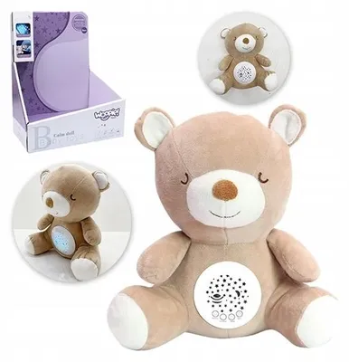 Produktbild von Einschlaf-Kuscheltier Bär 2W1 Mit 10 Schlafliedern, Projektor Und 3 Geräuschstufen