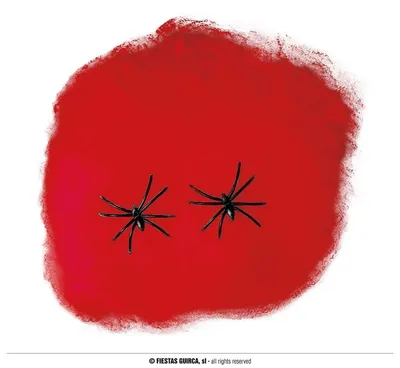 Spinnennetz-Deko-Tasche, rot, 60 g, Halloween