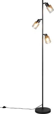 Produktbild von Reality Leuchten Stehleuchte CADIZ DH 23x154 cm schwarz Stehlampe