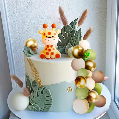 Image de SolidKeus - Ensemble de décorations pour gâteaux sur le thème de la jungle, idéal pour les gâteaux de safari