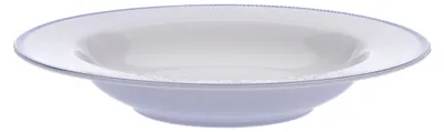Obrázok produktu pre Thun 1794 Extra hlboký tanier, 330 ml, český porcelán, biela čipka, modrý okraj, Thun
