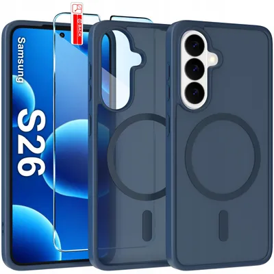 Immagine prodotto di Custodia magnetica opaca per Samsung S26 | Compatibile con MagSafe, resistente + vetro