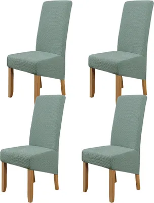 Obrázek produktu pro 4 kusy krytů židlí Stretch Elastan kryt židle pro jídelnu Hotel Banquet (zelená)