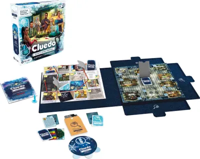 Produktbild von Cluedo Adventskalender Geheimnisse unter Schneefall - Englisch, Spiele
