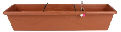Produktbild von Blumenkasten Terrakotta 79cm Balkonkasten Pflanzkasten Blumentopf Bewässerung