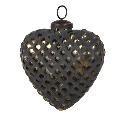 Immagine prodotto di Guaina natalizia Clayre & Eef 10x4x11 cm in vetro nero