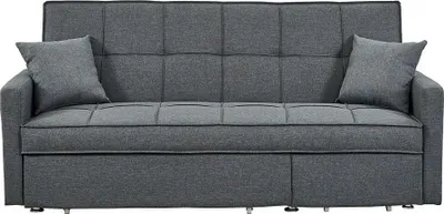 Produktbild von CANETTI 3-Sitzer Schlafsofa aus Stoff - Farbe: grau