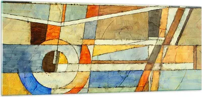 Produktbild von Bilder auf glas - Abstraktion modern - 100x40cm - Glasbilder - Wandbilder - Kunstdruck - zum Aufhängen bereit - Wanddekoration aus Glas - Glas Bilder - Wandbild auf Glas - Einteilig - GAB100x40-3611