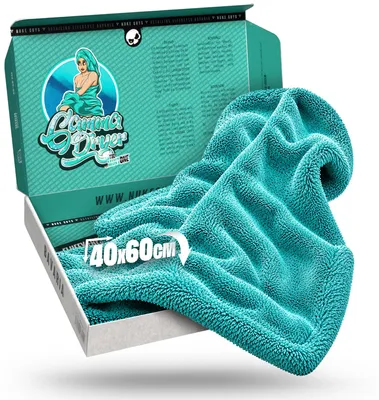 Produktbild von Nuke Guys Gamma Dryer L | Ultra saugstarkes Trockentuch 1400 GSM in Mint 40x60cm | Fusselfrei, abgerundete sanfte Fasern, kratzerfrei, groß | Premium Mikrofasertuch für Auto Motorrad Fahrrad