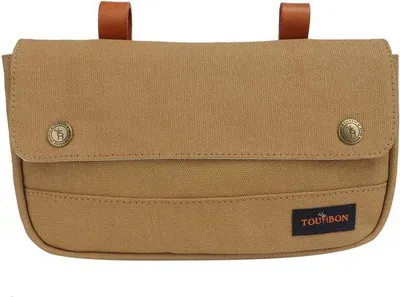 Produktbild von Famanu Fahrradtasche aus hochwertigem Canvas und Leder - Schwarz