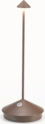 Produktbild von Zafferano Pina Tischlampe - Aufladbare LED Außenlampe - 29 cm - Braun