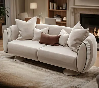 Produktbild von Elegantes 3-Sitzer Sofa mit weicher Polsterung