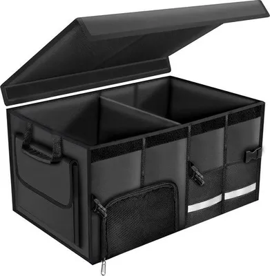 Productafbeelding van XL Auto Kofferbak Organizer met Deksel en Compartimenten