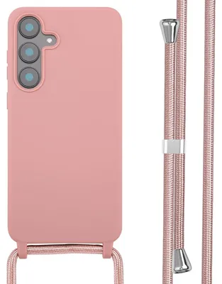 Immagine prodotto di Custodia in silicone imoshion con cinturino Samsung Galaxy S25 FE - Rosa sabbia