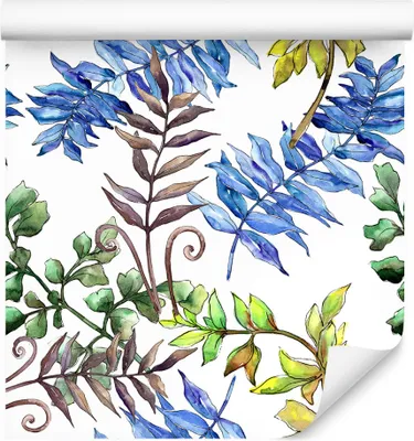 Produktbild von 10m VLIES TAPETE Rolle Blätter Pflanzen Zweige Aquarell XXL