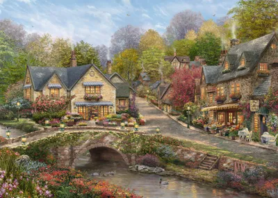 Immagine prodotto di Schmidt Spiele GmbH PU2000T.Kinkade Estate nel villaggio di ciottoli Altro
