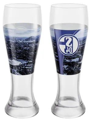 Produktbild von Weizenglas 2er Set mit Schalke 04 Motiv