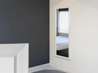 Produktbild von Ganzkörper Spiegel über Bett und Kommode, Garderobenspiegel für Eingangsbereich