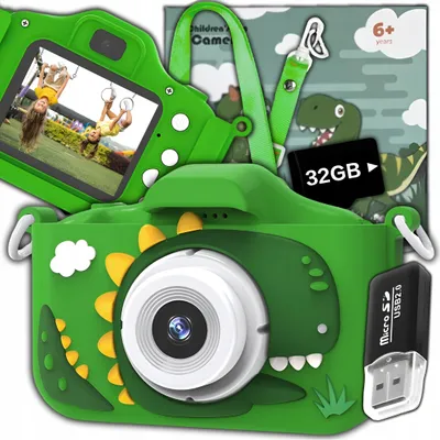 Produktbild von Digitální fotoaparát pro děti 40Mpx fotoaparát na hraní + 32 GB karta