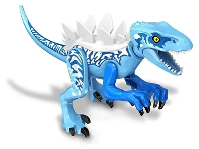 Produktbild von Dinosaurier Bausteine - Figur Stegosaurus - Blau - Dino Spielzeug - ab 3 Jahren