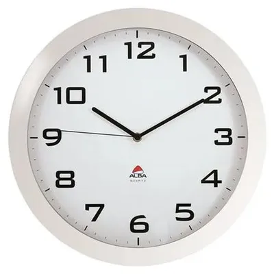 Nástenné hodiny, 38 cm, ALBA "Horissimo", biele