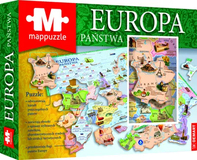 Obrázek produktu pro Mappuzle Evropa zemí