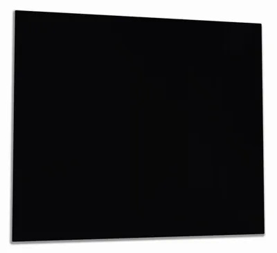 Produktbild von Wallario Herdabdeckplatte aus Glas, Größe 60 x 52 cm 1-teilig, Motiv Schwarz