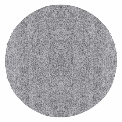 Produktbild von Teppium Hochflor Teppich Uni Einfarbig Modern Shaggy Teppich Wohnzimmer Flauschig Weich Preishammer, Grösse: 80 cm Rund