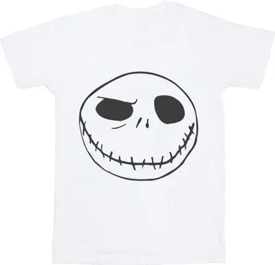 Produktbild von Disney - "Nightmare Before Christmas Jack's Big Face" T-Shirt für Damen BI41458 (3XL) (Weiß)