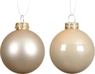 Produktbild von Weihnachtskugeln Glas 10cm 4 Stück - Perle