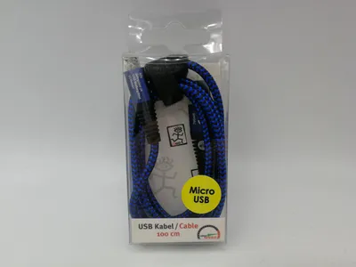 Produktbild von 2GO 795948, 1 m, USB B, Micro-USB B, Blau