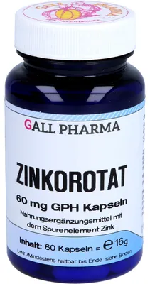 Obrázek produktu pro GALL PHARMA Zinkorotat 60 mg GPH, kapsle, 60 kusů