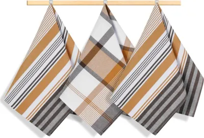 Produktbild von Küchentücher - 3er Set - 50x70 cm - Braun,Senf,Weiß
