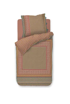 Produktbild von Pip Studio Perkal-Bettwäsche-Garnitur Bogolan Farbe Multi Größe 135x200+80x80