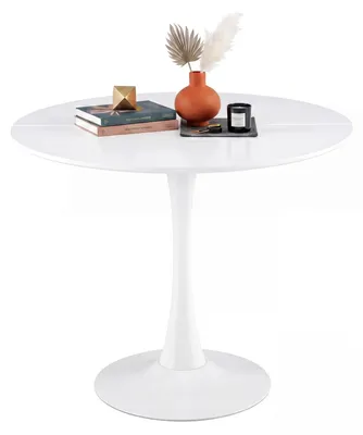 Productafbeelding van Ronde Eettafel Wit 90 cm voor 2-6 Personen