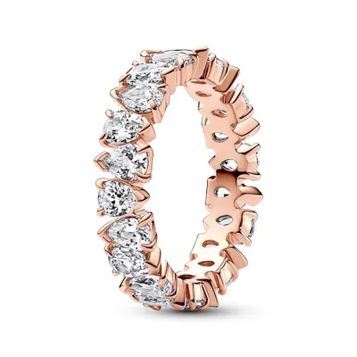 Image de Pandora Anneau ruban alterné scintillant 183021C01 Anneau femme, Taille de l'anneau:56