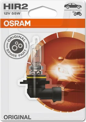 Zdjęcie produktu dla OSRAM HIR2 12V 55W PX22d Oryginalna żarówka samochodowa, blister 1szt 9012-01B