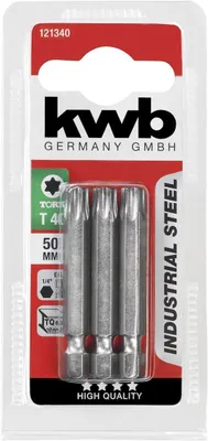 Obrázek produktu pro Skruvgrieza uzgalis 1/4'' T40 50mm 3gab. 121340