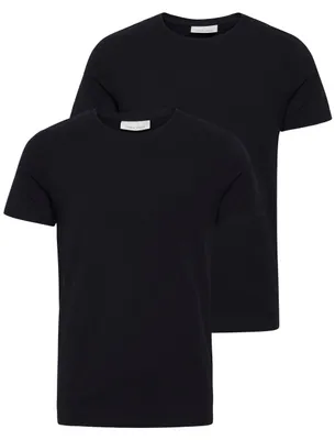 Produktbild von Casual Friday CFDAVIDE Herren T-Shirt Kurzarm Shirt 2er Pack Baumwollmischung Slim Fit