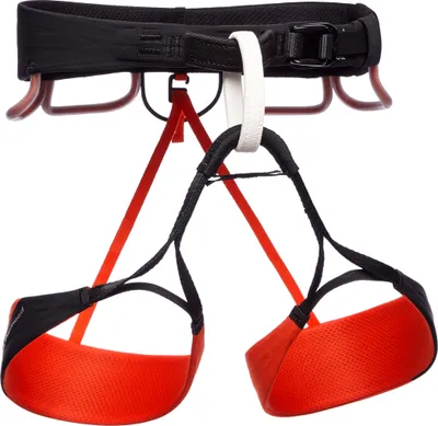 Hüftgurt "Zone Harness" von Black Diamond in Schwarz und Rot; geeignet für Klettern.