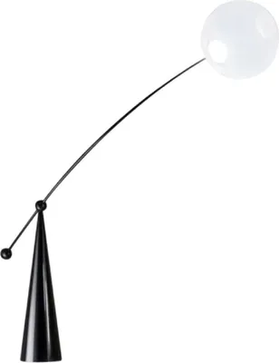 Produktbild von Casa Padrino Luxus Designer Stehleuchte Matt Schwarz 156 x H. 176 cm - Schwenkbare LED Stehlampe - Luxus LED Stehleuchten - Luxus LED Leuchten - Luxus Möbel - Luxus Einrichtung