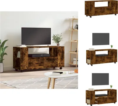 Obrázek produktu pro vidaXL TV skříňka kouřový dub 102x34,5x43 cm materiál na bázi dřeva - TV nábytek