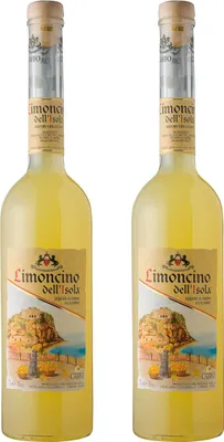 Produktbild von Limoncino Dell Isola Zitronenlikör 2er Set, Spirituose, Alkohol, Flasche, 30 %, 2x700 ml
