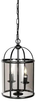 Immagine prodotto di Lampada a sospensione - nero - Pimpernel - vetro metallo - Ø 23cm - E14 - 5971ZW - Steinhauer