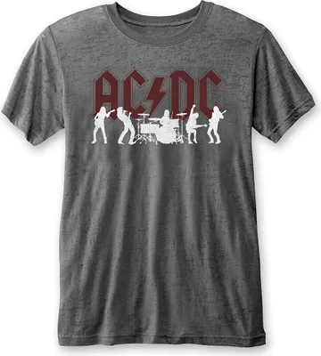 Produktbild von AC/DC - Silhouettes Uni XX-Großes T-Shirt - Grau