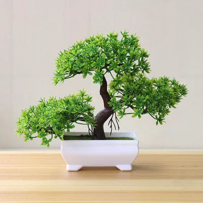 Produktbild von Kunstbonsai Bonsai-Baum künstlich im Topf Deko Wohnzimmer